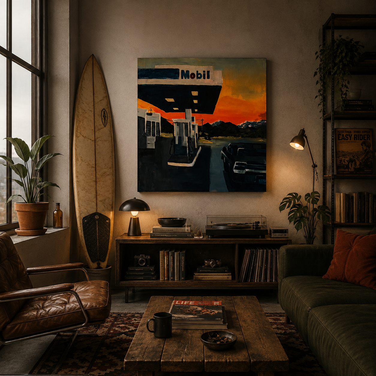 Dusk Till Dawn — Original Painting 90×90 cm
