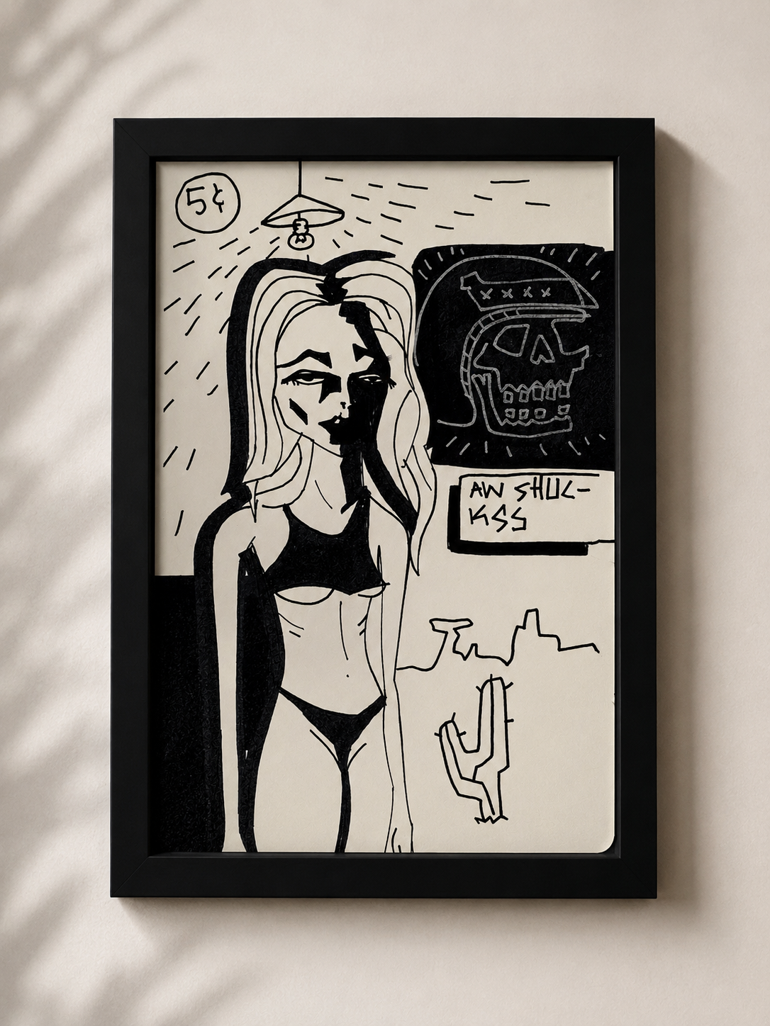 A girl in the desert