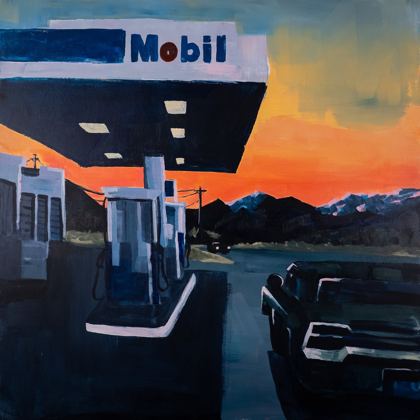 Dusk Till Dawn — Original Painting 90×90 cm