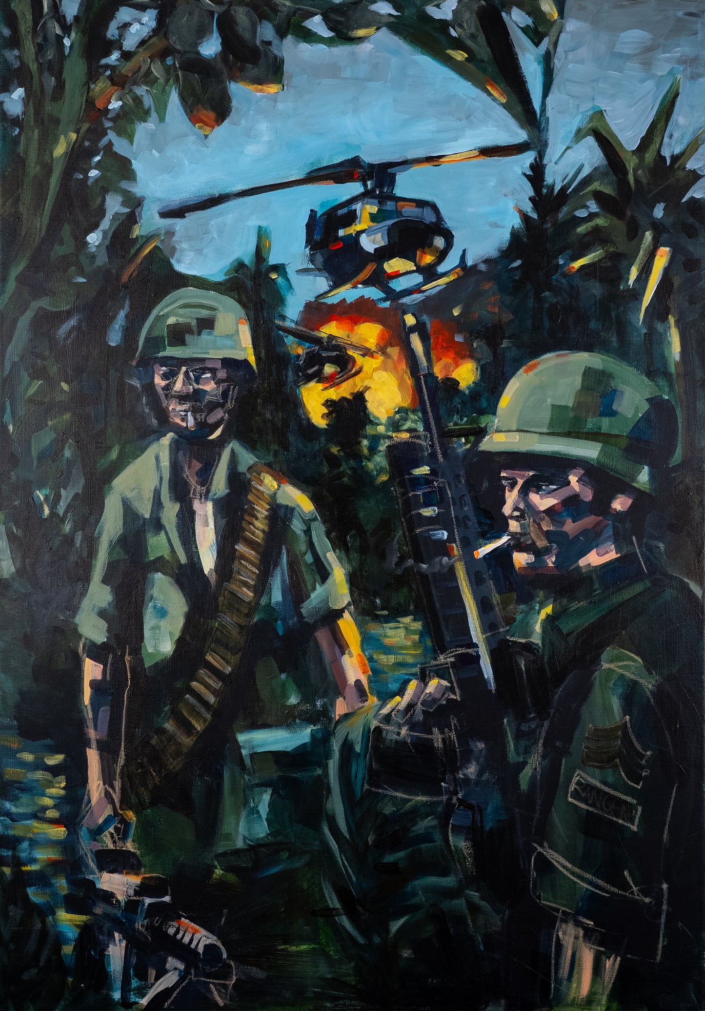 Up in the Sh#t Creek — Original Painting 70×100 cm