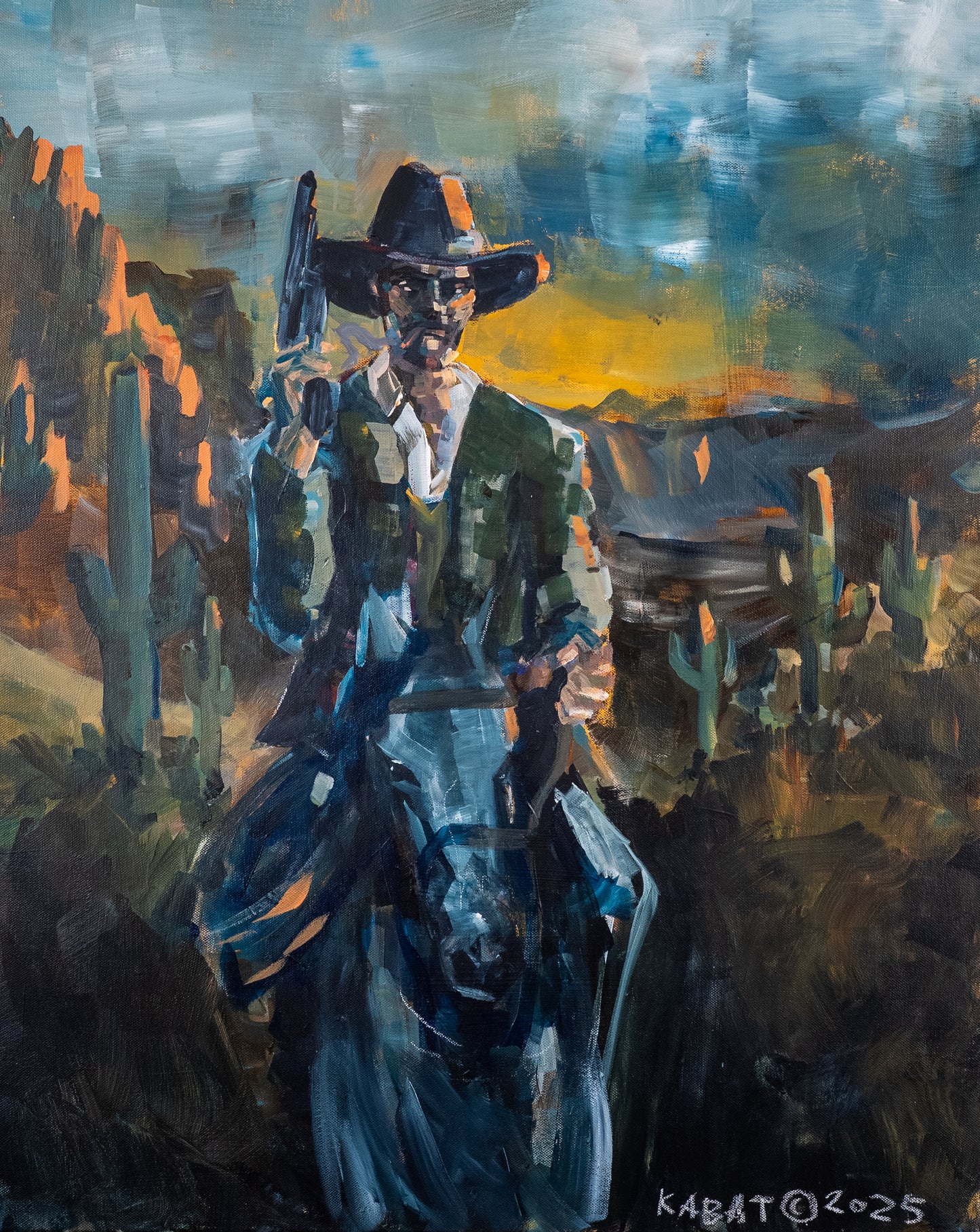 Death Rides — Original Painting 60×80 cm