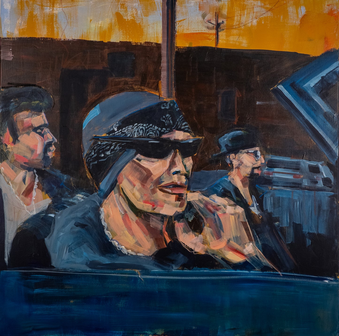 Bullet — Original Painting 80×80 cm